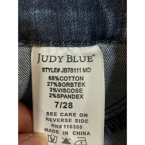 Judy Blue Skinny Fit Capri Jeans Medium Wash Women's Size 7/28 - Picture 5 of 10